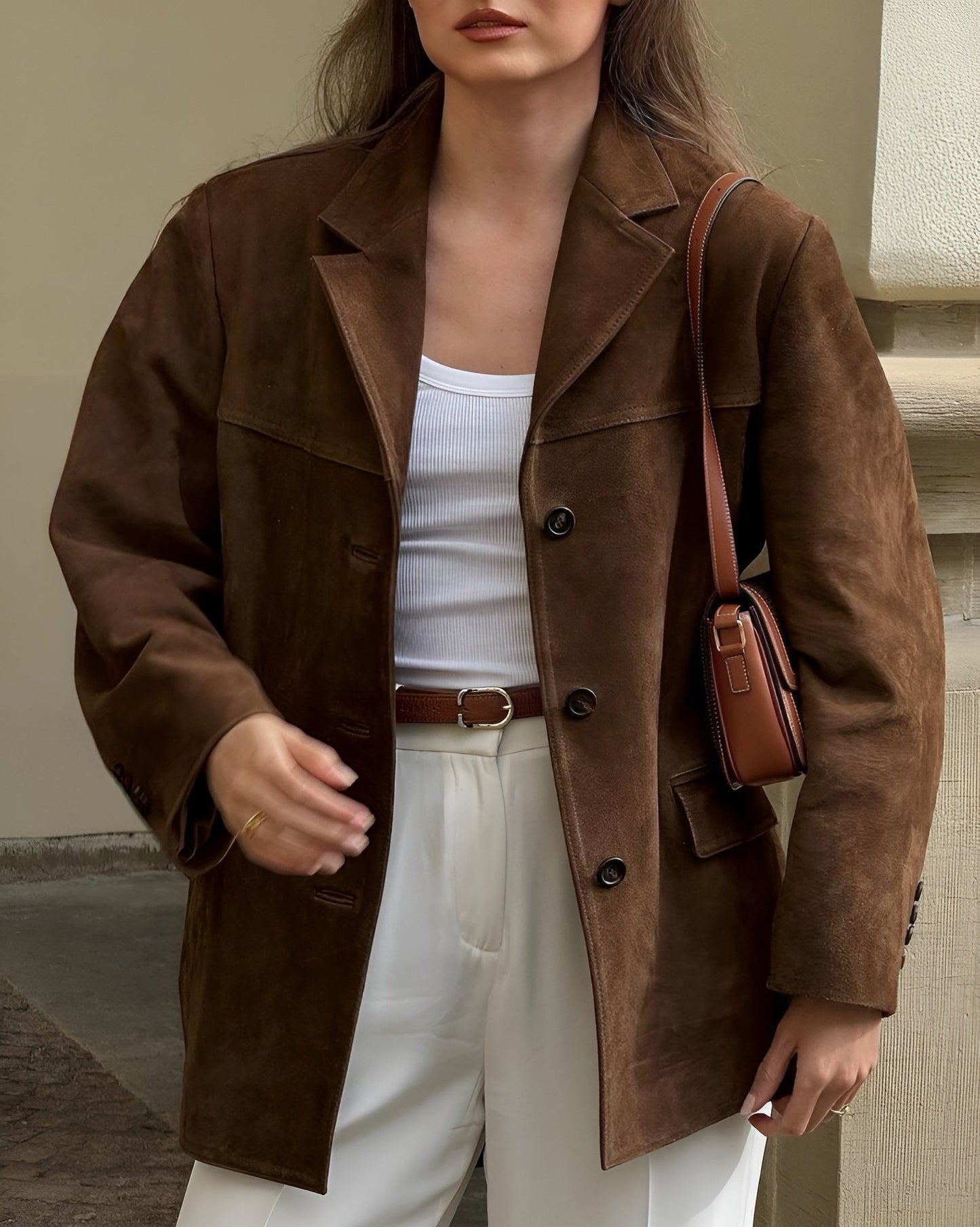 Lieve | Klassische Wildleder Blazer für Frauen