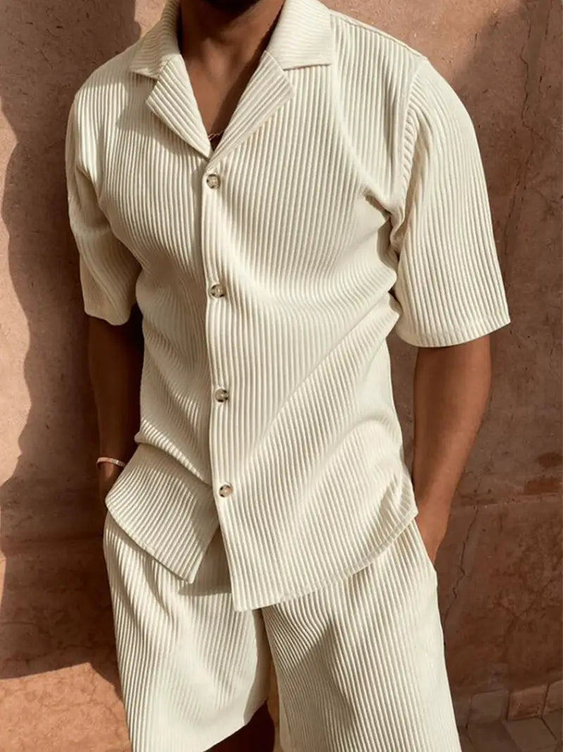 Variant image for Luca | Button-up Cord-Sommerset für Herren, Elegantes und Luftiges Outfit-21