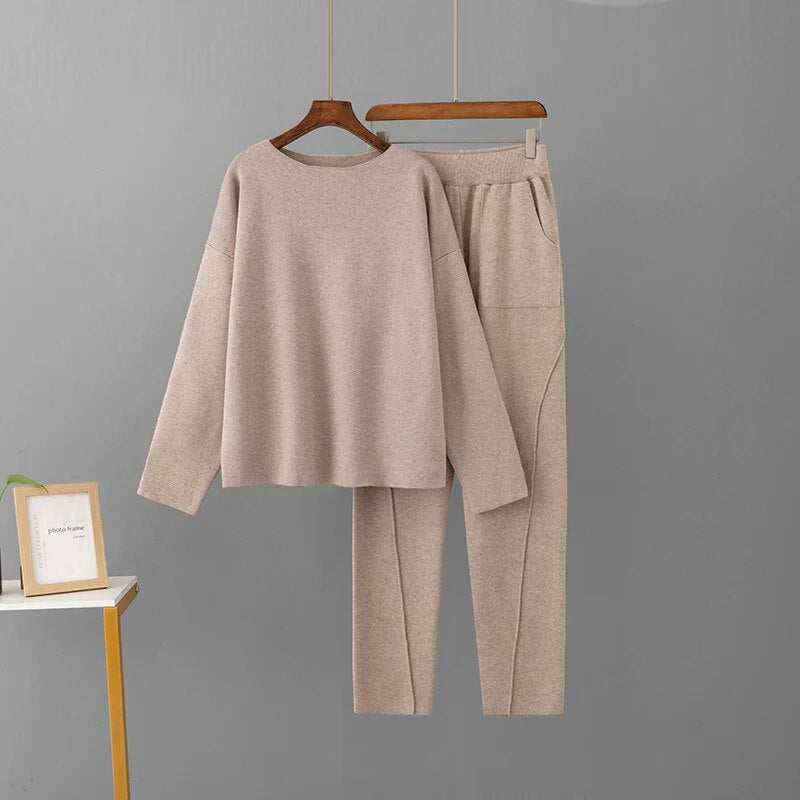 2-teiliger Strick Set Damen