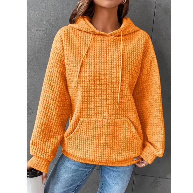 Damen Hoodie mit Kapuze und Kängurutasche 12