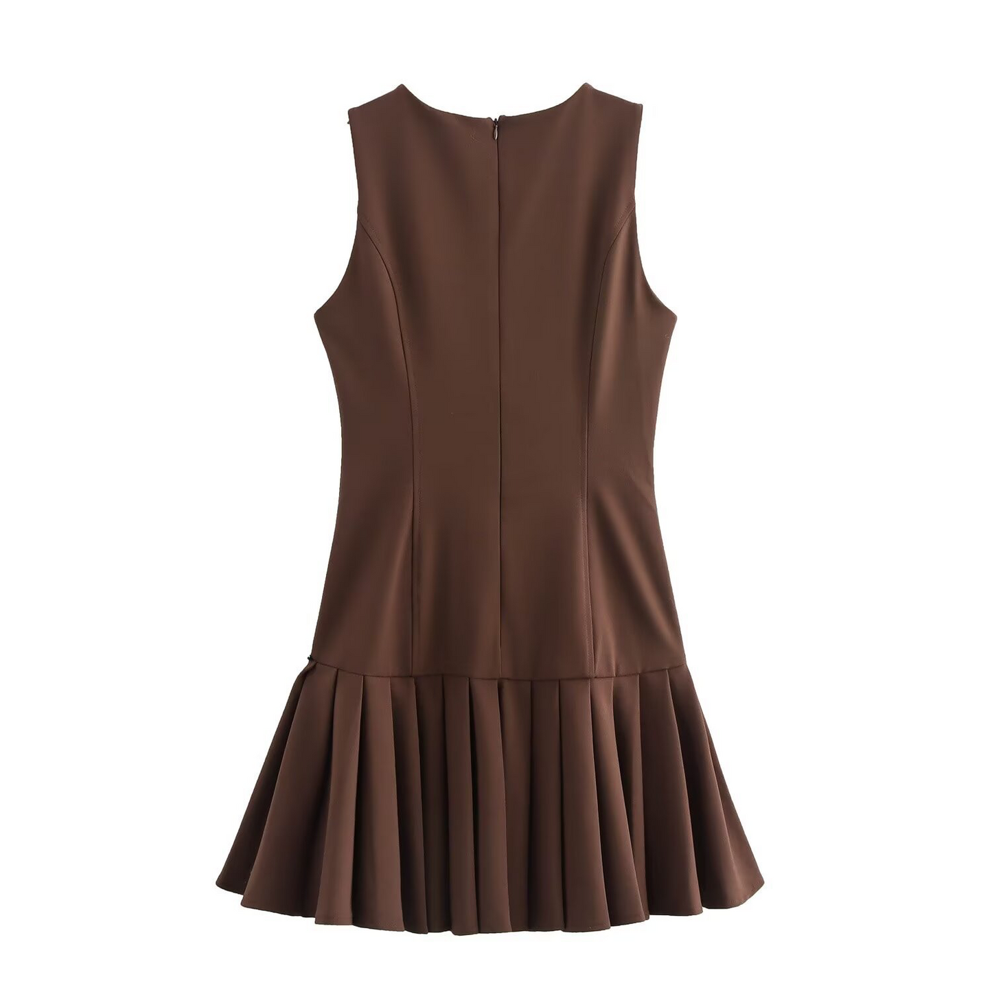 Elegantes Mini-Kleid mit High-Neck