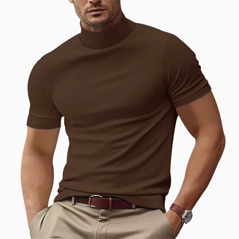 Alvi | Trendy Roll Neck T-Shirt for Men