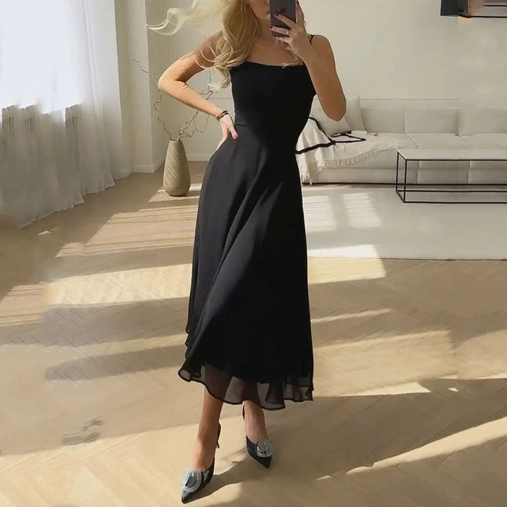 Variant image for Beatrix | Elegantes Midi Kleid mit Quadratausschnitt für Damen-8