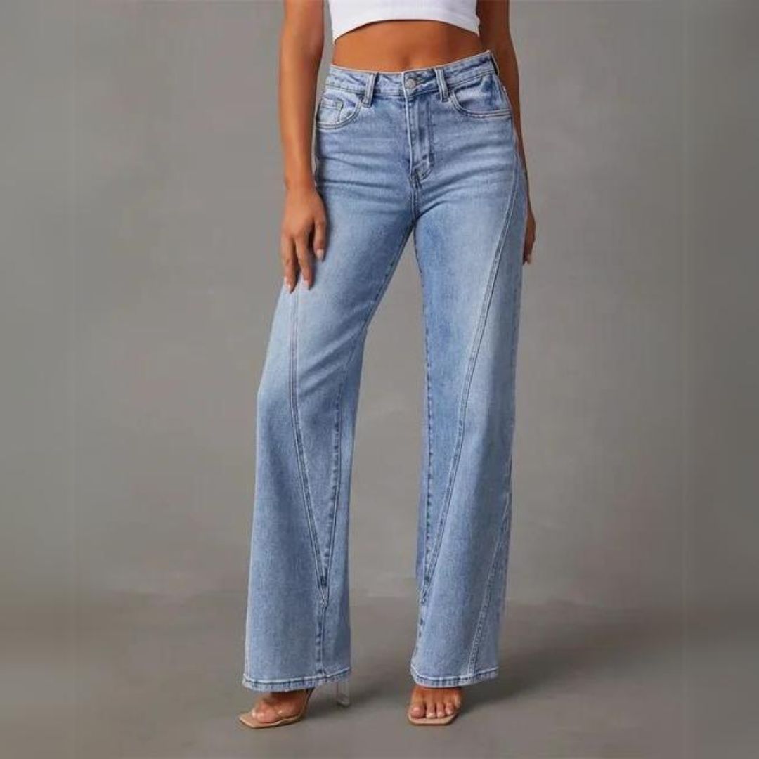 Beatrix | Damen High Waist Straight Jeans für Elegante Outfits