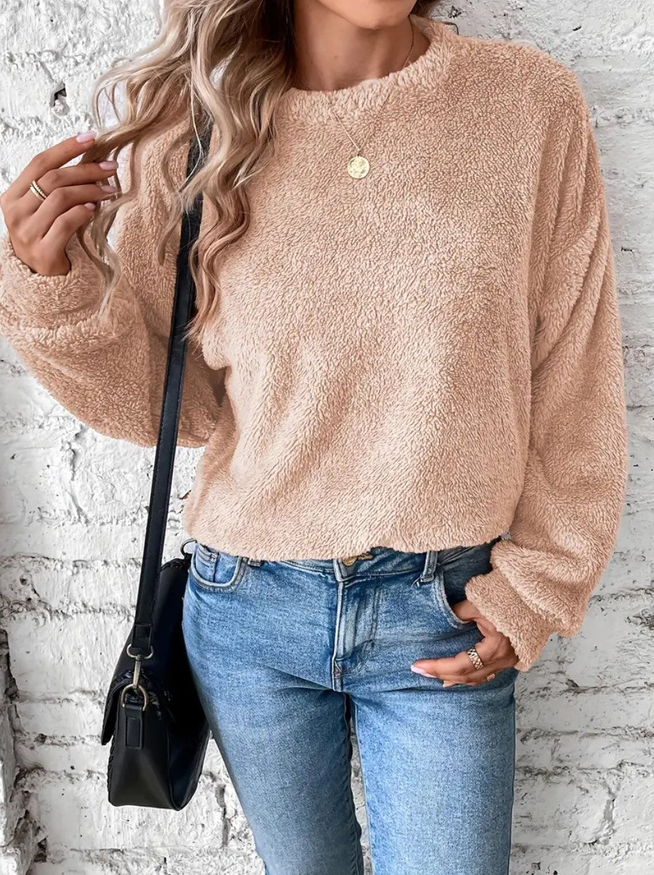 Teddy-Sweatshirt für Damen
