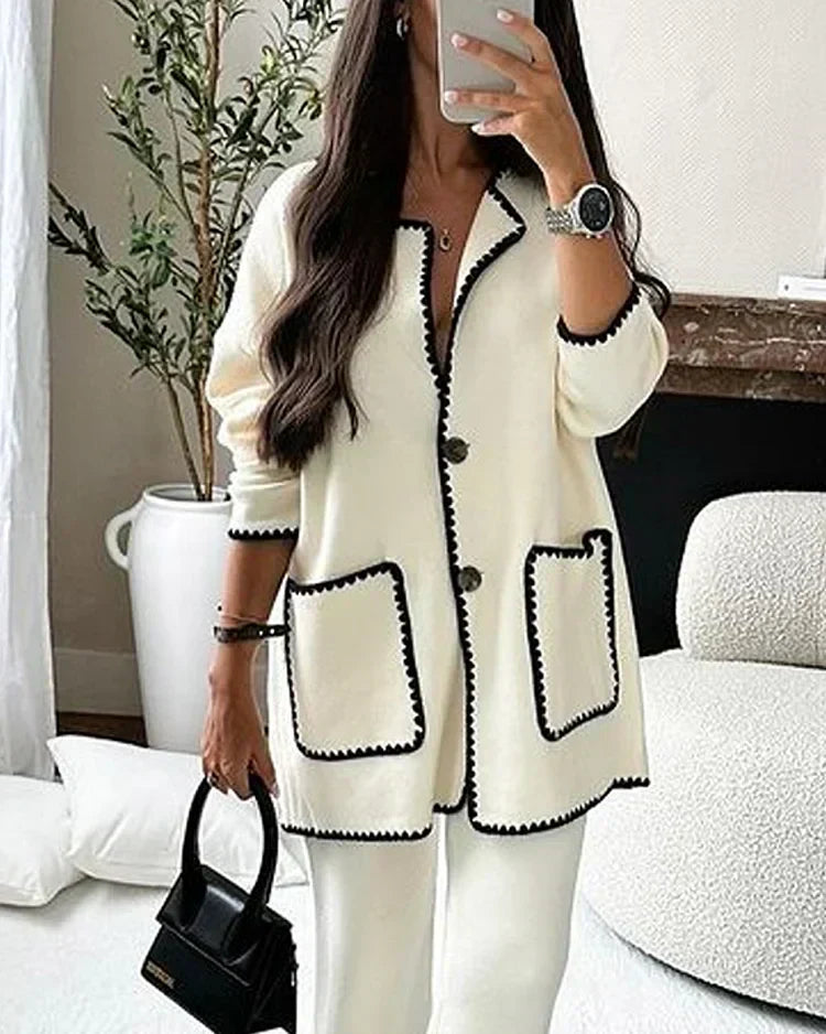 Beatrix | Eleganter Cardigan Damen mit Knopfleiste für jeden Anlass