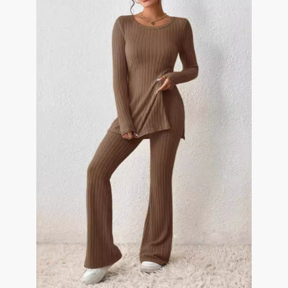 Polyester Womens Clothing Solid Color Casual Slim New Fashion Women Elegant Outfit 15
