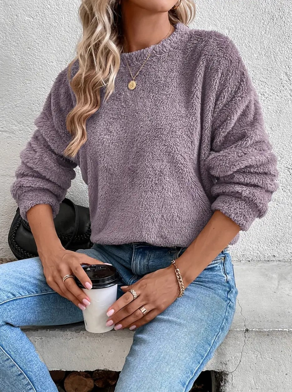 Teddy-Sweatshirt für Damen
