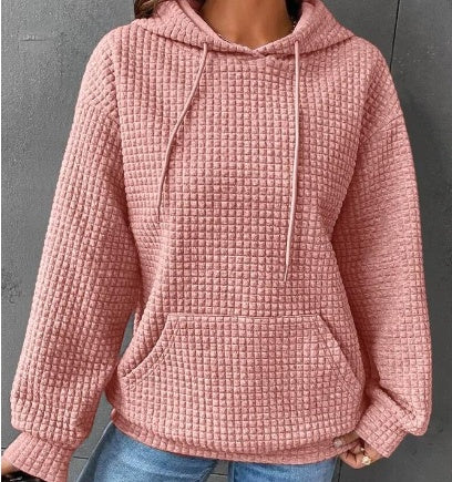 Damen Hoodie mit Kapuze und Kängurutasche 8