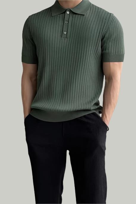 Alex | Elegantes Gewebtes Poloshirt für Männer