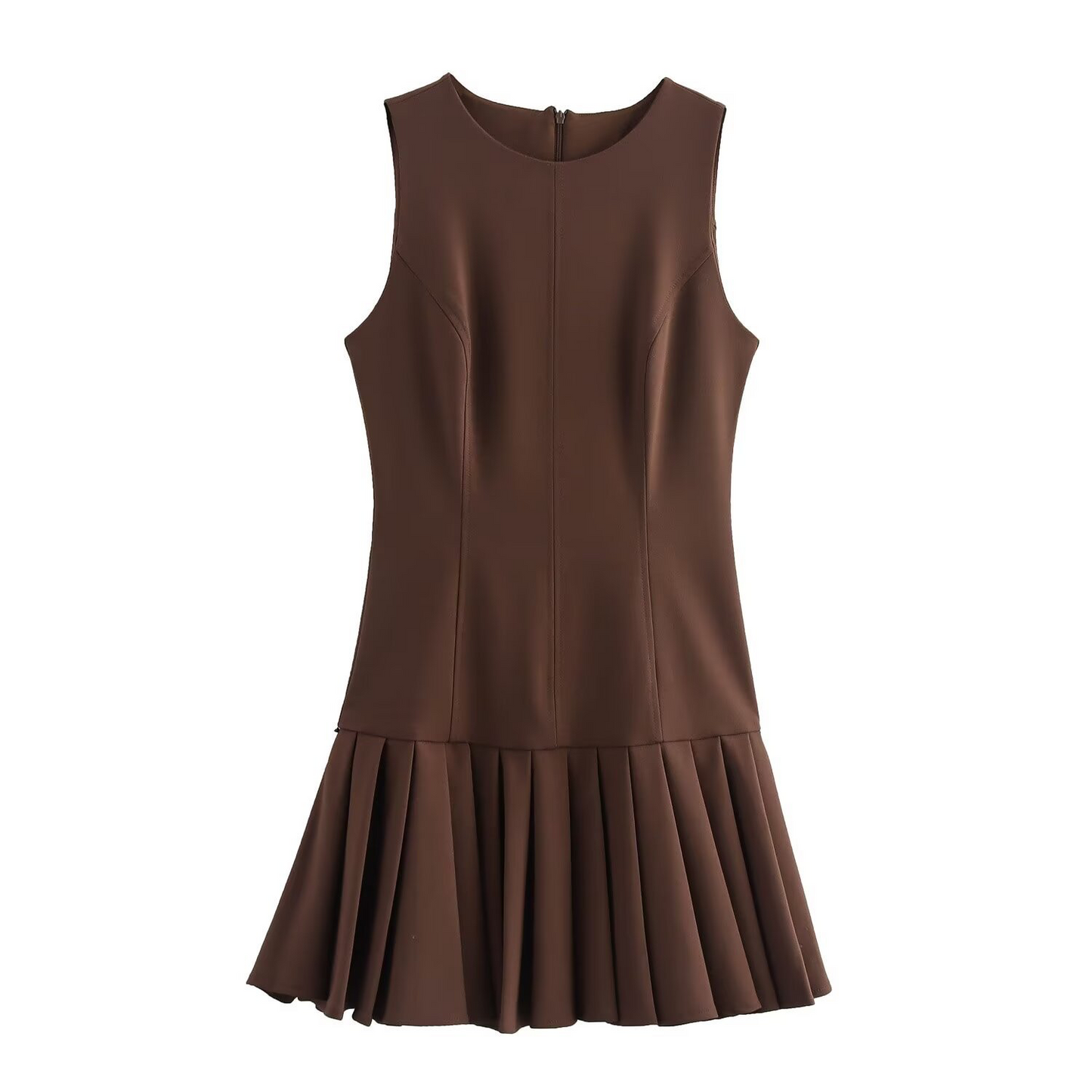 Elegantes Mini-Kleid mit High-Neck