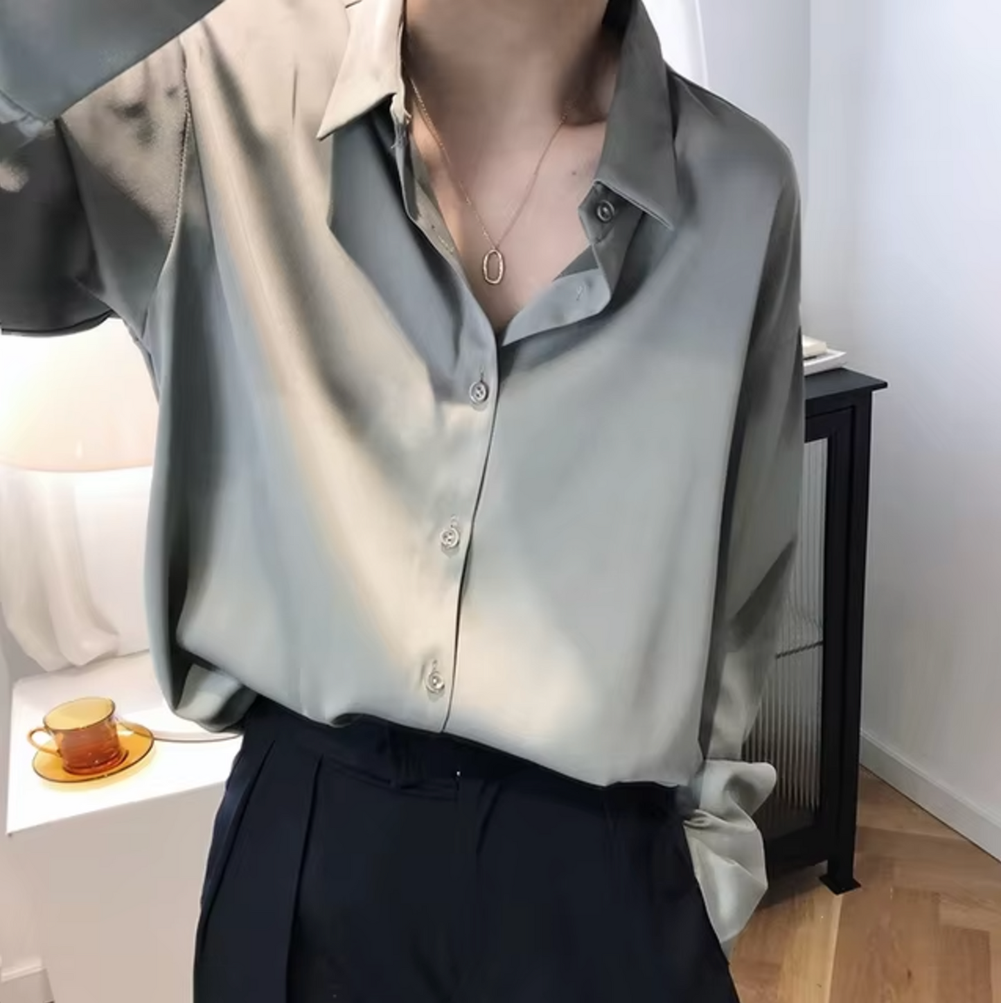 Paige | Elegante Bluse Damen aus Satin für Vielseitige Anlässe