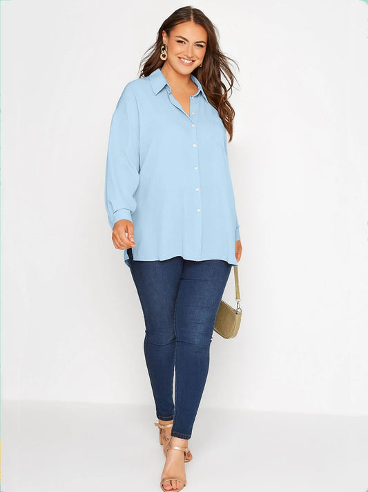 Alessia | Elegante Bluse Damen Oversize-Hemdbluse für Damen