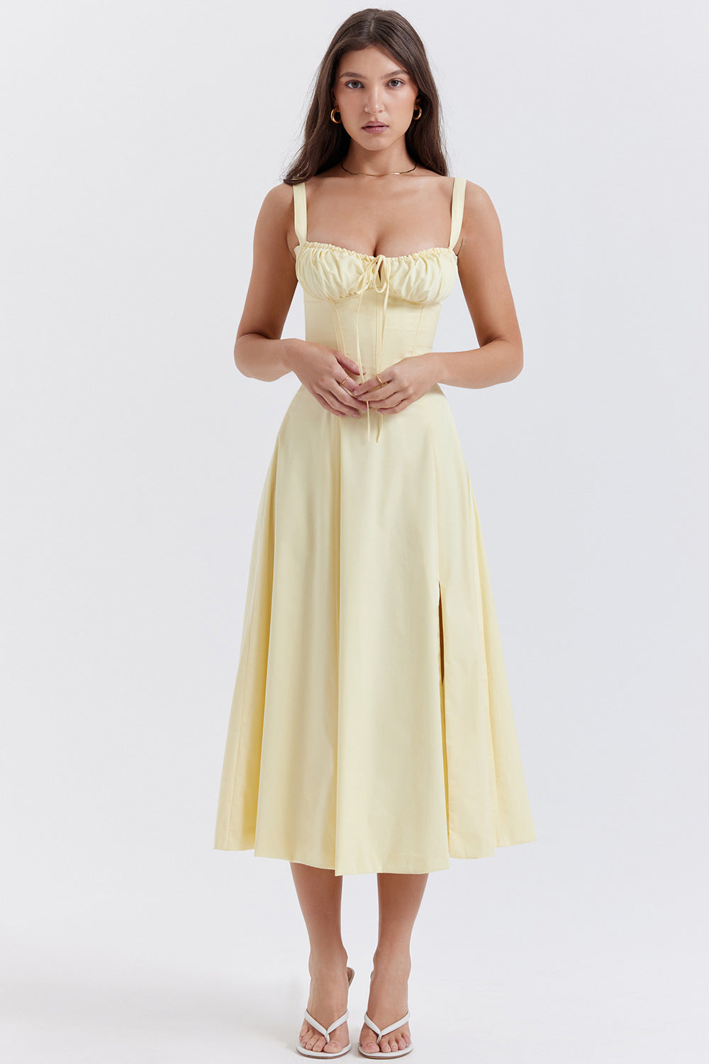 Variant image for Ella | Elegantes Damenkleid mit Faltenoberteil und taillierter Passform-7