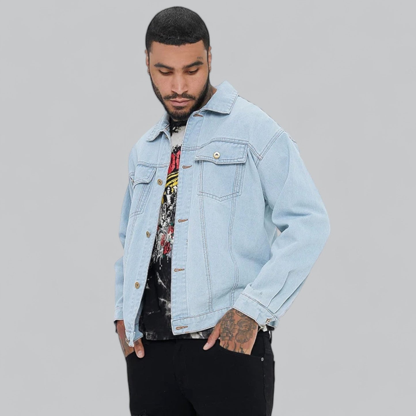 Mike | Bequeme Jeansjacke für Männer