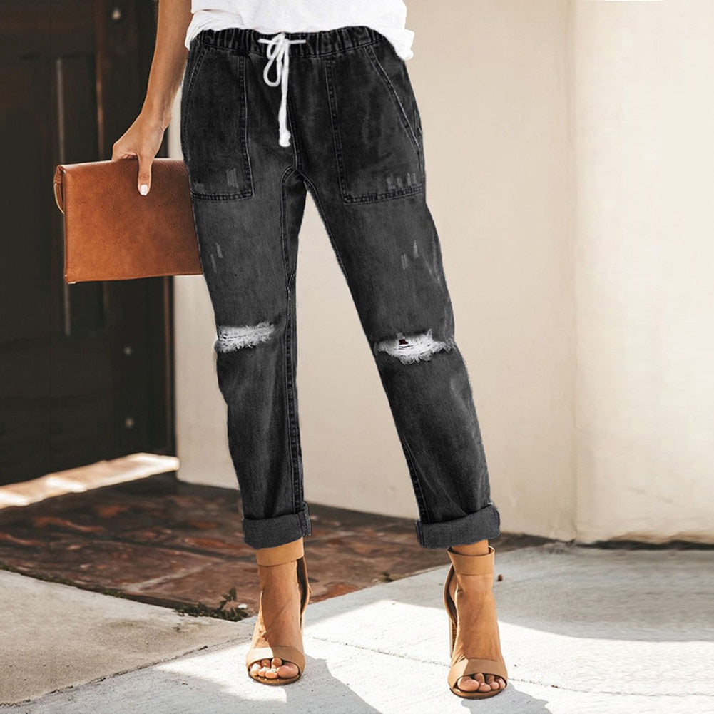 Variant image for Anna | Bequeme Hosen für Damen mit Elastischem Bund-19