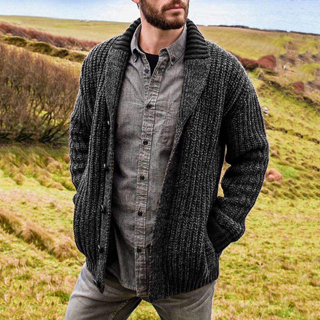 Variant image for Max | Bequeme Strickjacke Herren - Zeitloser Cardigan mit Taschen-33