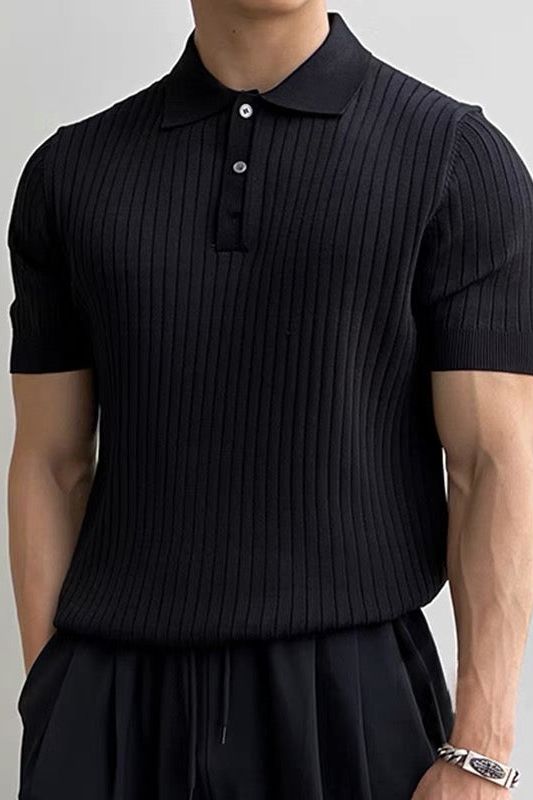 Alex | Elegantes Gewebtes Poloshirt für Männer