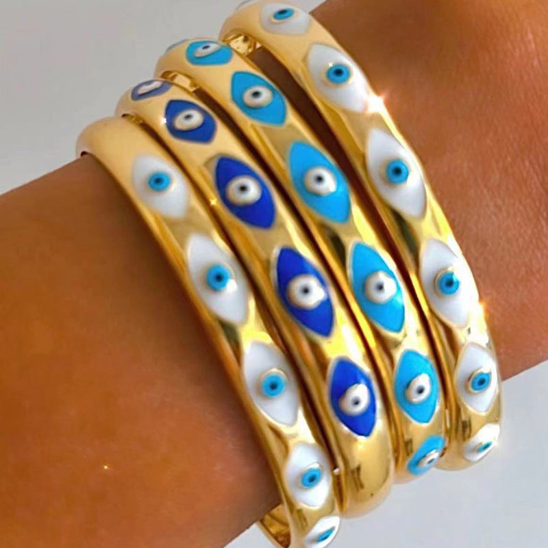 Damen Armreif mit Nazar Auge Design 1