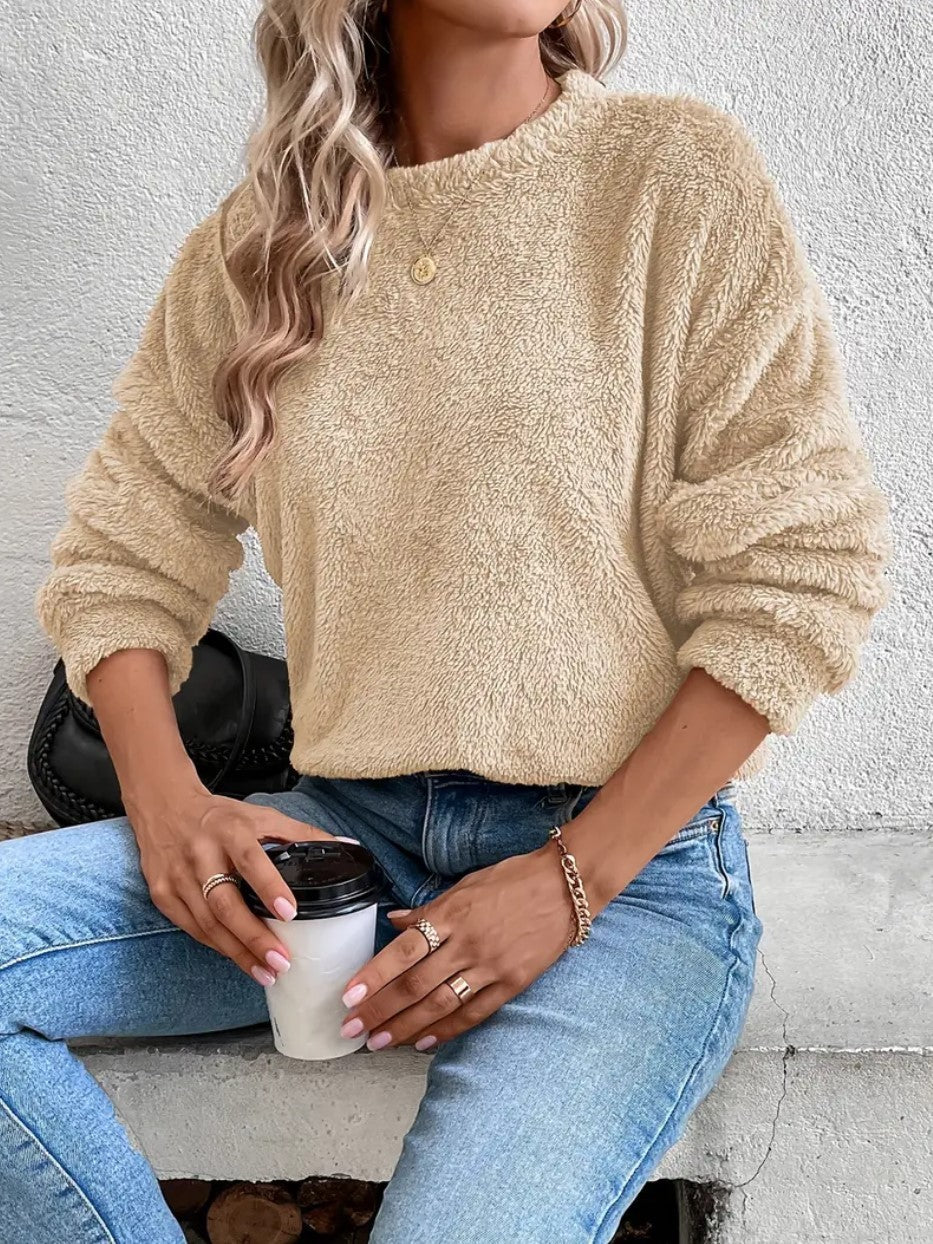 Teddy-Sweatshirt für Damen
