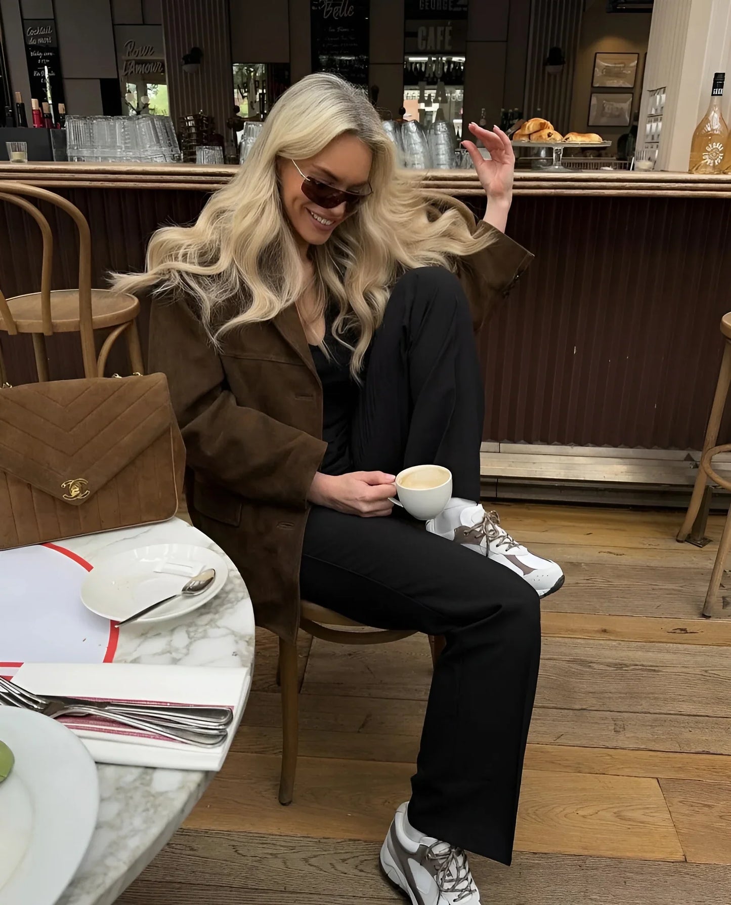 Lieve | Klassische Wildleder Blazer für Frauen