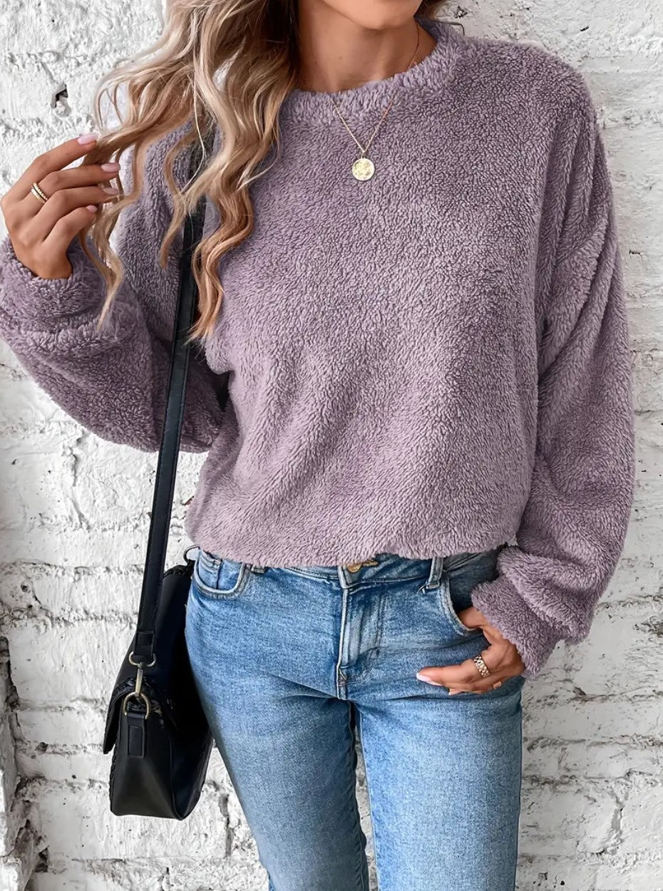 Teddy-Sweatshirt für Damen