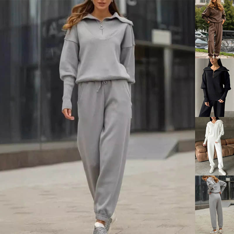 Zweiteiliges Freizeit-Set mit Reißverschluss-Pullover 1