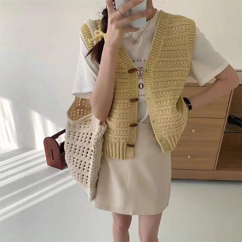 Clara | Ärmellose Strickjacke Damen