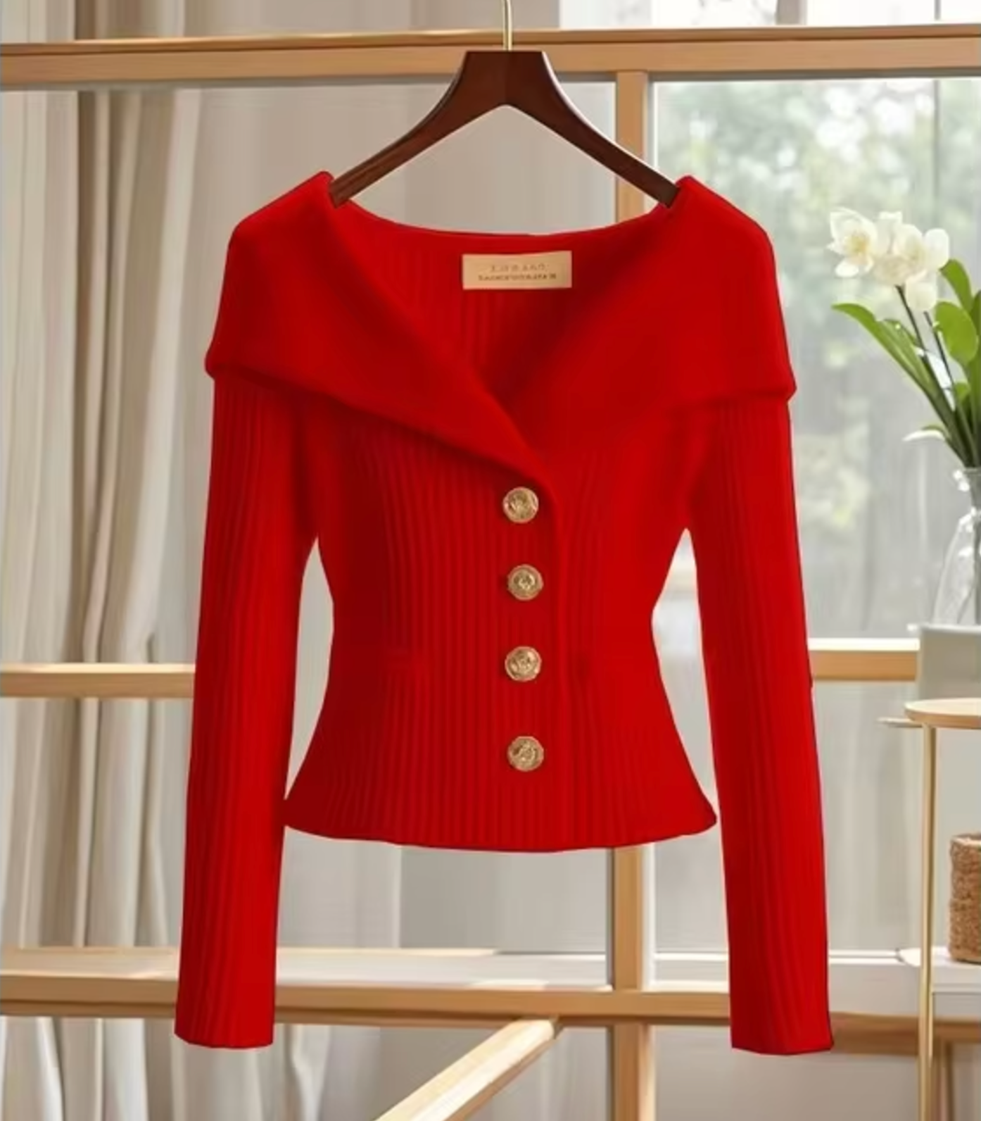 Poly | Strickjacke Damen Kurz Cardigan für Übergangsjahre