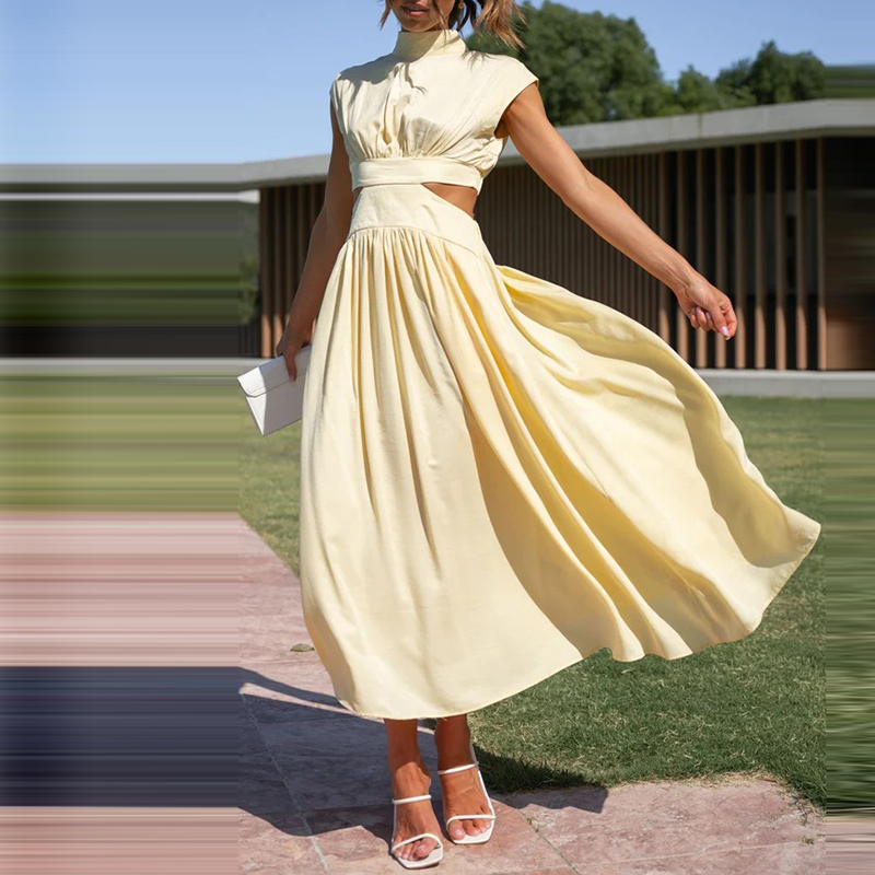 Variant image for Juli | Elegantes Sommer Maxikleid für Damen, Lange Kleider mit Hoher Taille-9