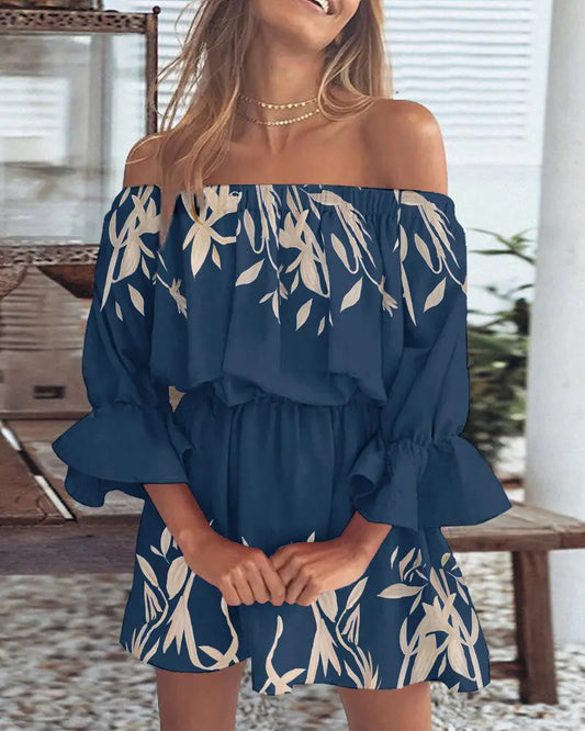 Sophie | Einfaches off-Shoulder-Kleid