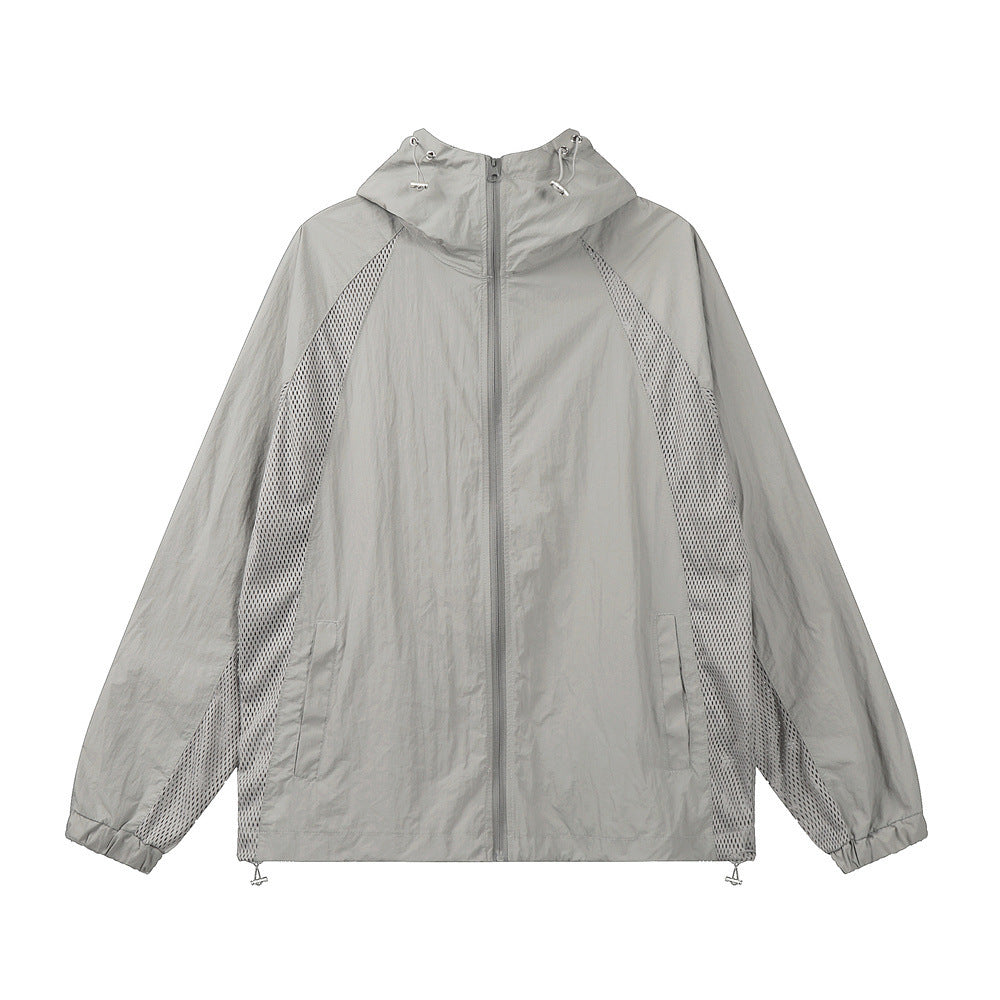 Leichter Windbreaker mit Kapuze aus Atmungsaktivem Polyester – Ideal für Windige Tage und Outdoor-Aktivitäten 1
