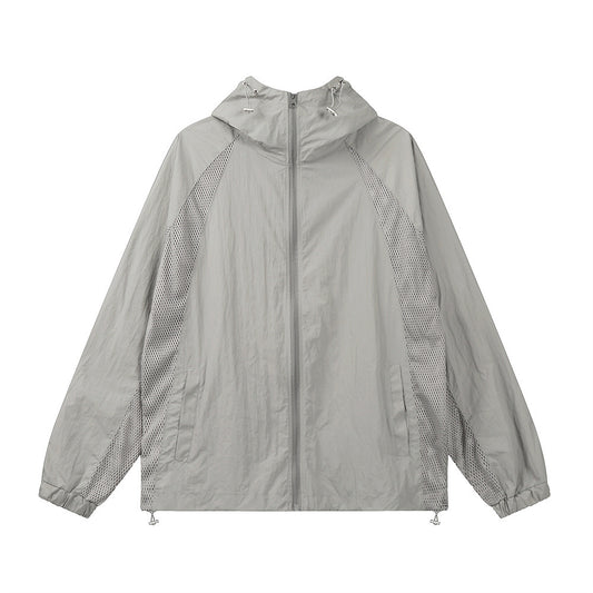 Leichter Windbreaker mit Kapuze aus Atmungsaktivem Polyester – Ideal für Windige Tage und Outdoor-Aktivitäten 1