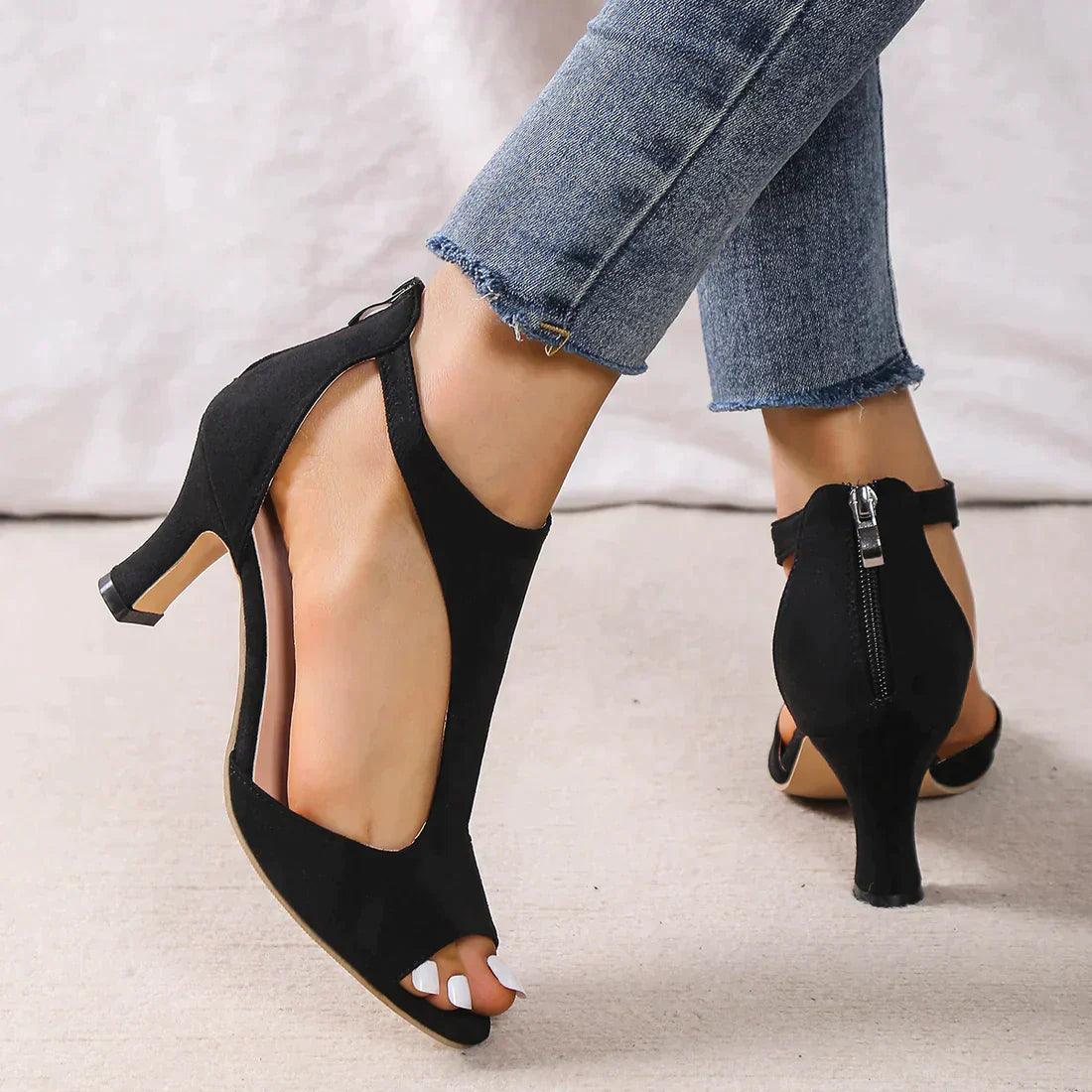 Lola | Elegante Peep-Toe Sandalen für Damen - Bequeme Sommerschuhe