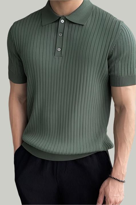 Alex | Elegantes Gewebtes Poloshirt für Männer