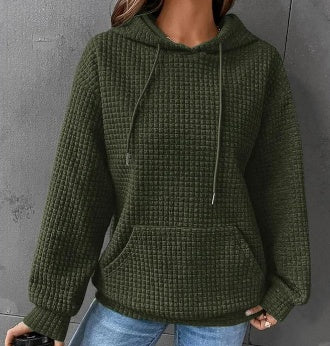 Damen Hoodie mit Kapuze und Kängurutasche 10
