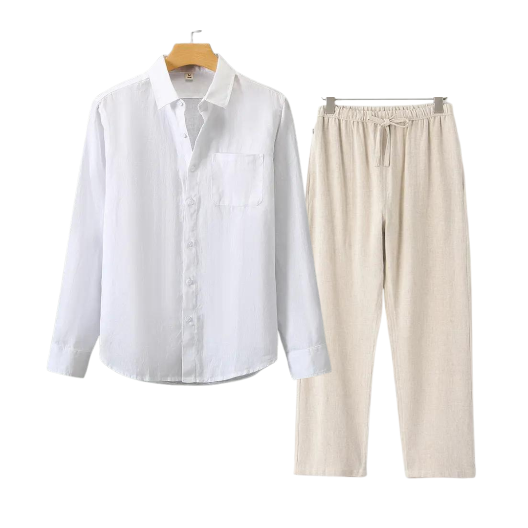 Variant image for Max | Entspanntes Leinenhemd und Hose für Männer-17