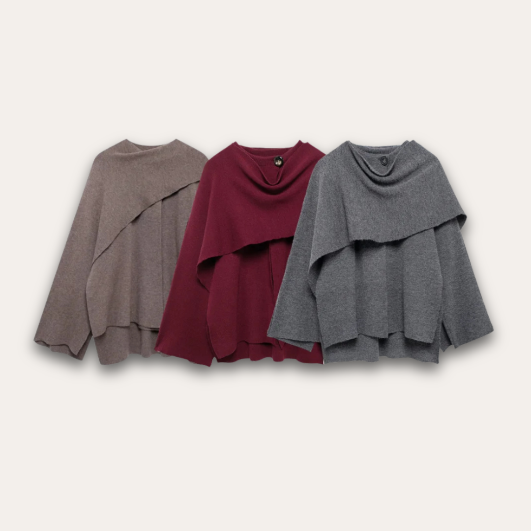 Alvi | Stilvoll Poncho-Pullover für Frauen