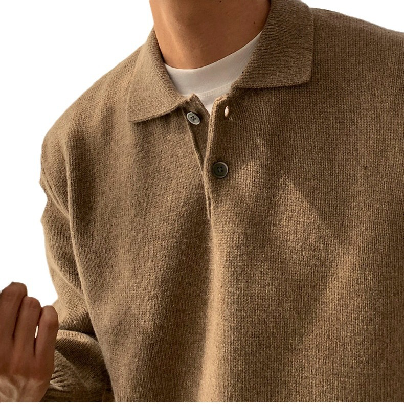 Strickpullover mit Polokragen