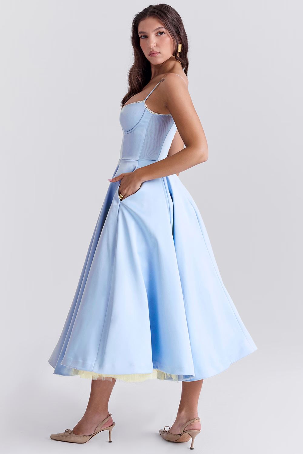 Elif | Stilvoll Satin Abendkleid für Frauen