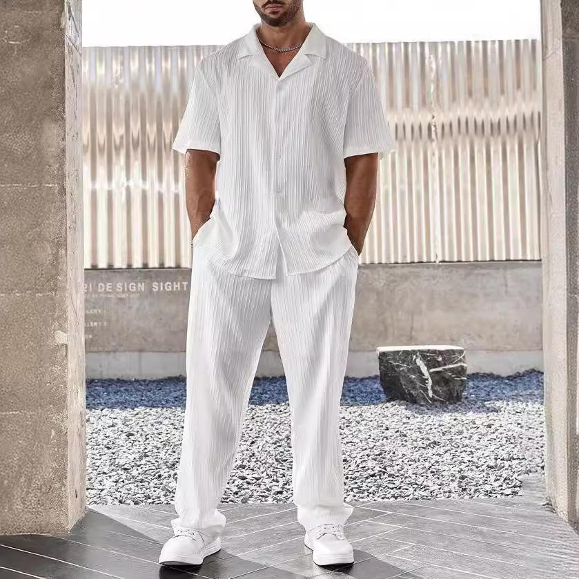 Milano | Eleganter Sommerset aus atmungsaktivem Leinen