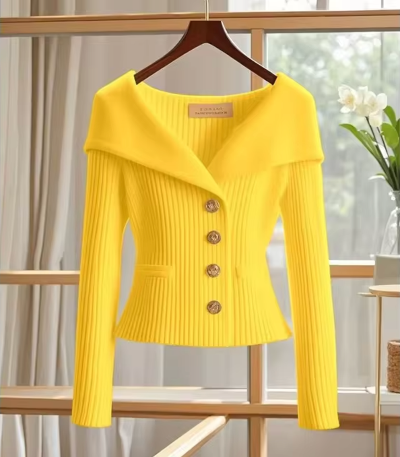 Poly | Strickjacke Damen Kurz Cardigan für Übergangsjahre