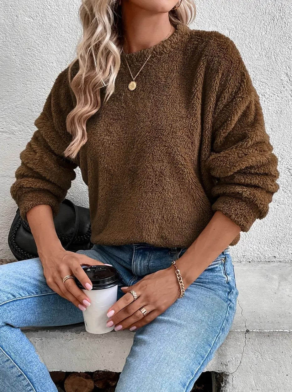 Teddy-Sweatshirt für Damen