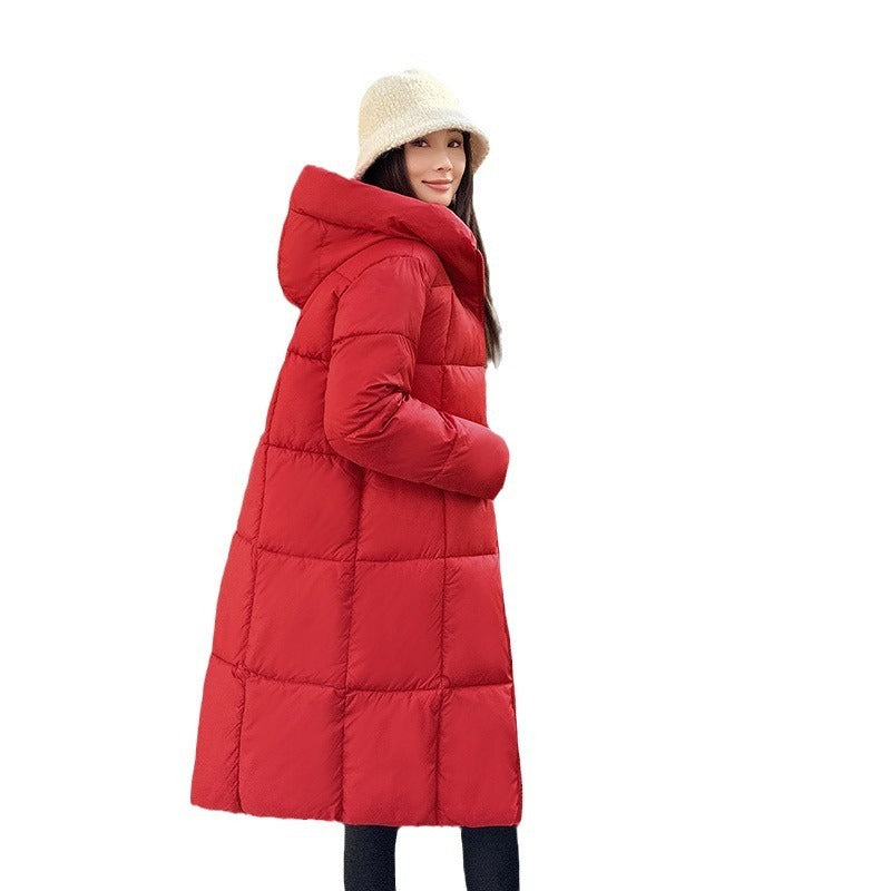 Warme Daunenjacke mit Kapuze 5