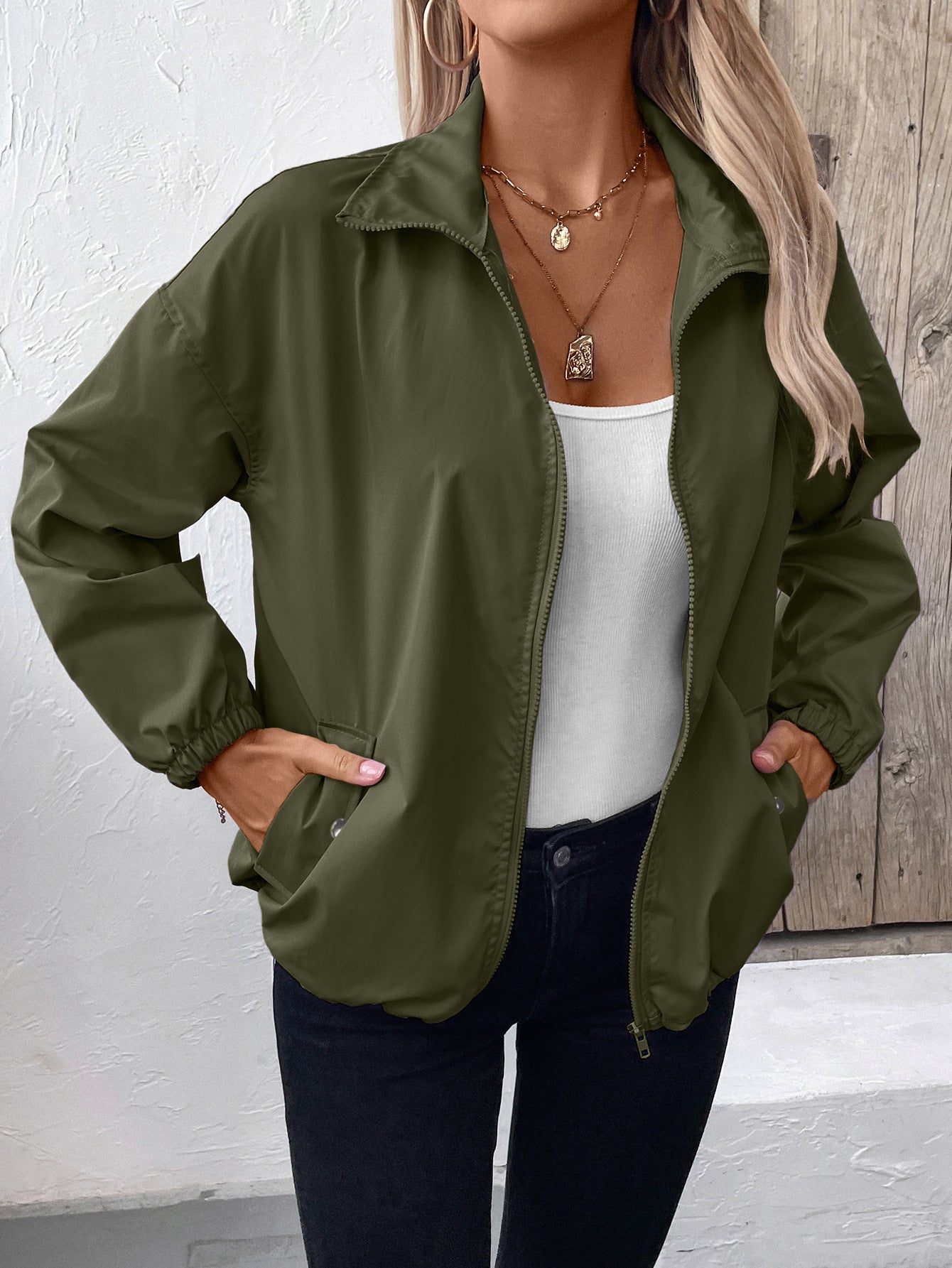 Womens Waterproof Clothing Outdoor Sports Leisure Raincoat Casual Coat Jacket Tops Women 3