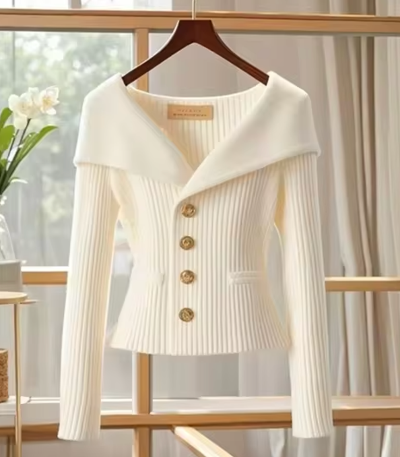 Poly | Strickjacke Damen Kurz Cardigan für Übergangsjahre