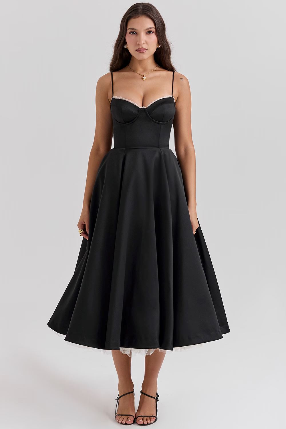 Elif | Stilvoll Satin Abendkleid für Frauen