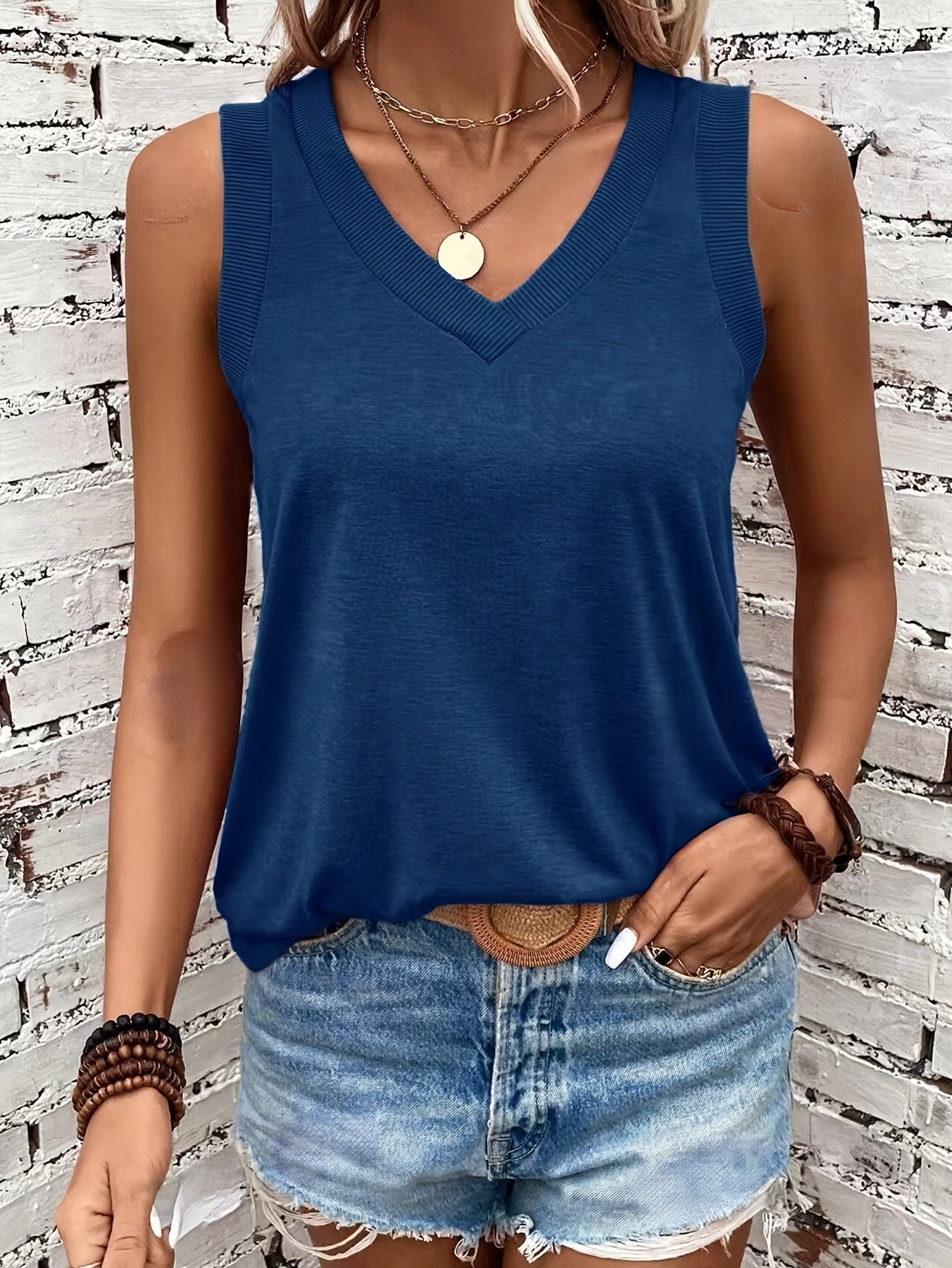 Quinty | Klassische Leinen Tanktop für Frauen
