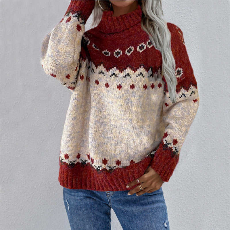 Warmer Strickpullover im Norweger-Stil 6