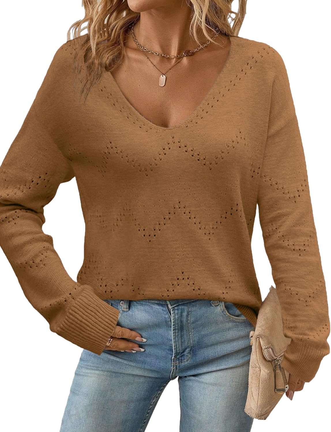 Variant image for Mathilda | Elegantes Langarm-Top Damen für Vielseitige Looks-21